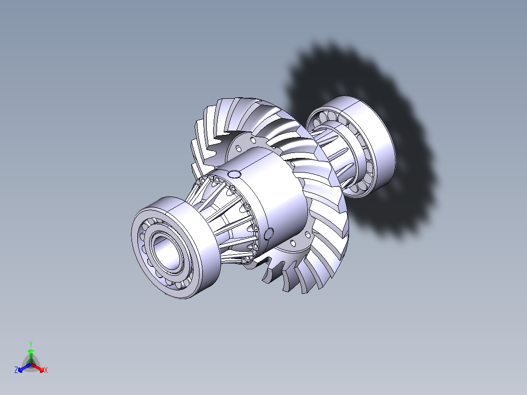 汽车差速器正等轴测图