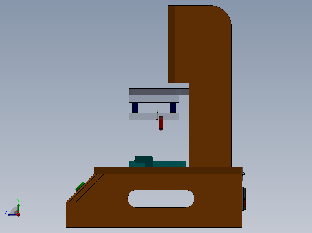 气动检验机sw20可编辑右视图