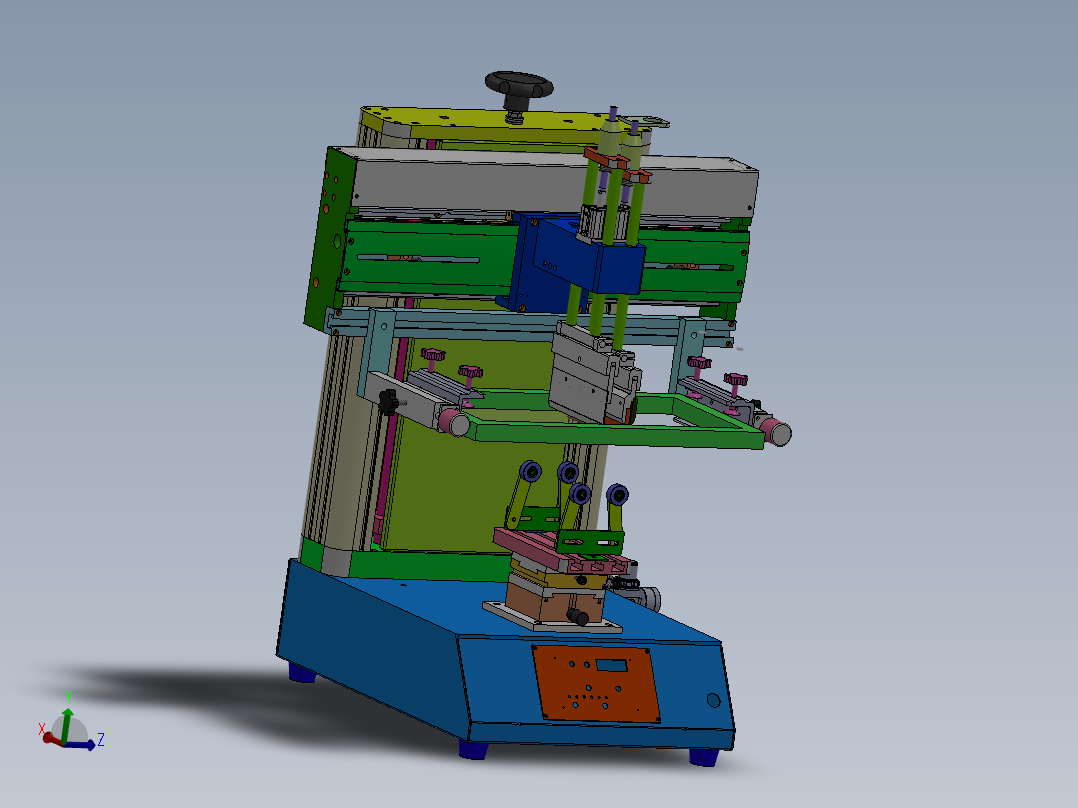 200X200mm小型滚动丝印机sw20可编辑