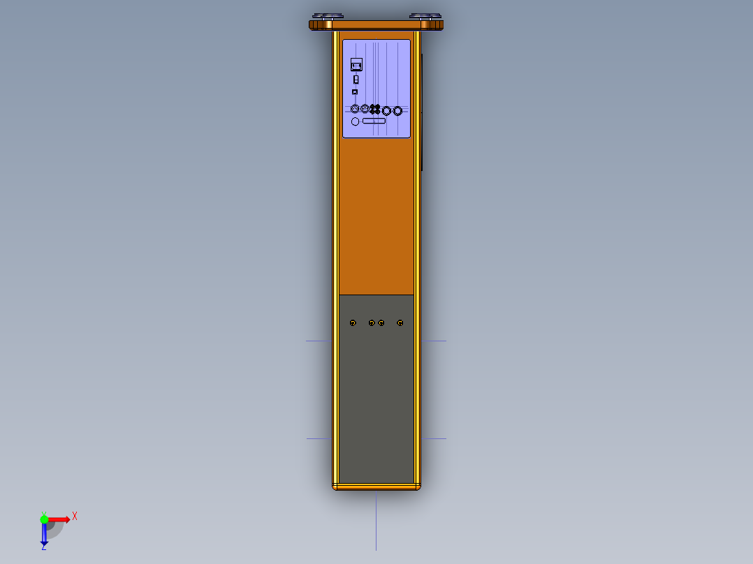 基于HiVi-536和Ribone高音扬声器RT-1+SubTW29B的扬声器俯视图