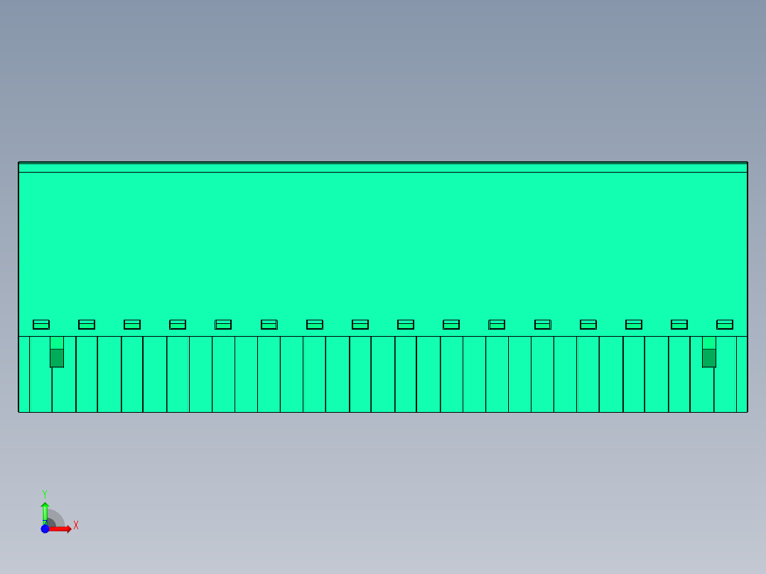 DEGSON 2EDG 系列 5.0mm 可插拔接线端子组-2EDGKC-5.0-16P-14-00AH前视图