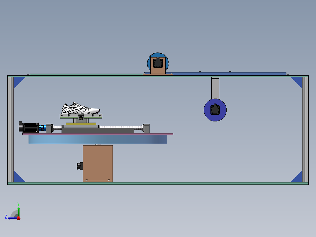 自动洗鞋机右视图