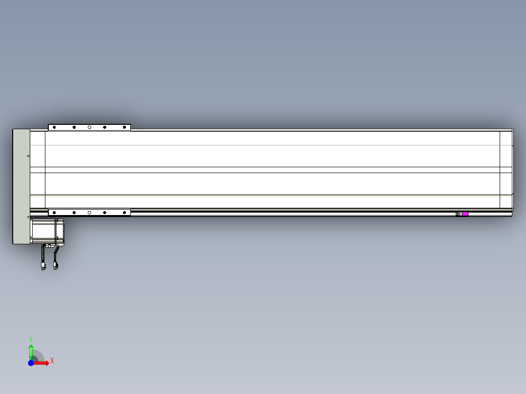 VF丝杆传动-一般环境VF27-Lxx-C-S1200-BL-ZP75-C3前视图