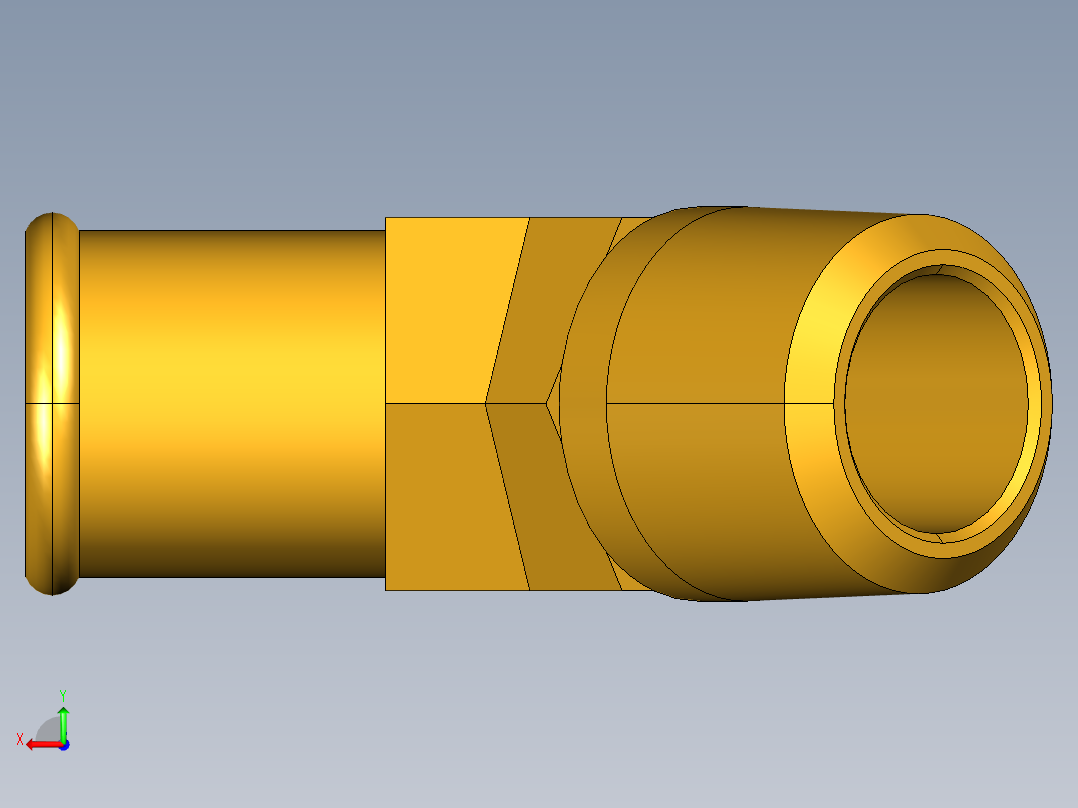 倒齿式工业管接头Beaded Hose Barb 45Deg Elbow Tube to Male Pipe 179HB-12-8后视图