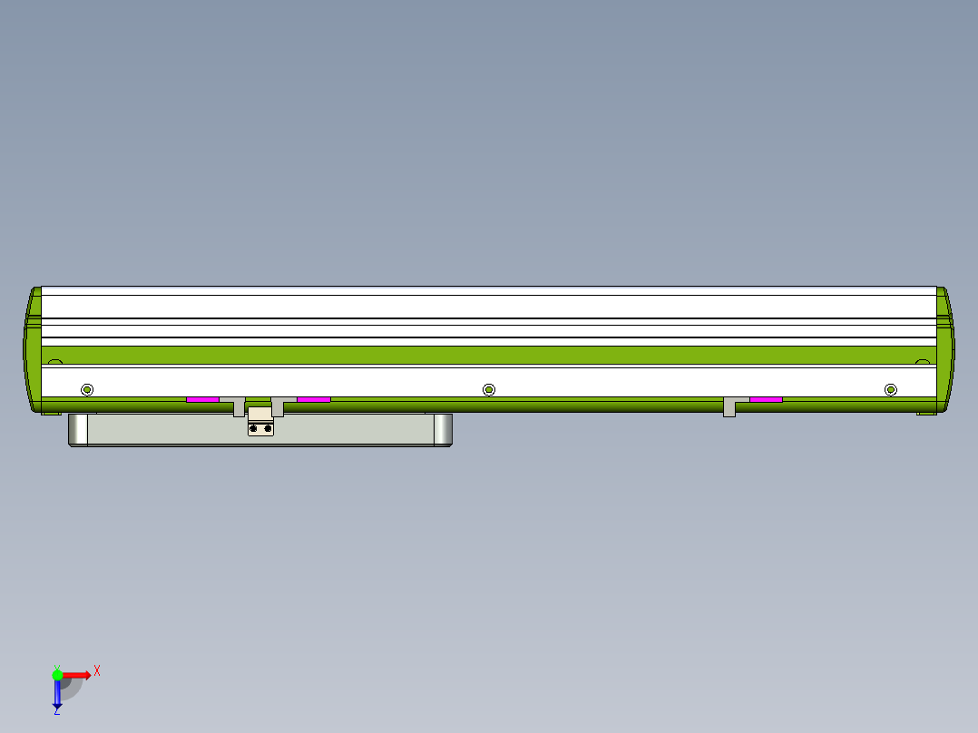 威洛博LC系列3d模型模组LC14S2Y-S250俯视图