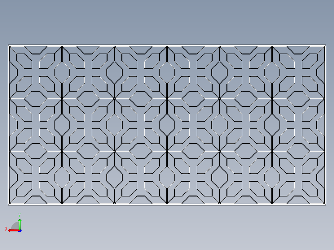 门、窗和栅栏用面板后视图