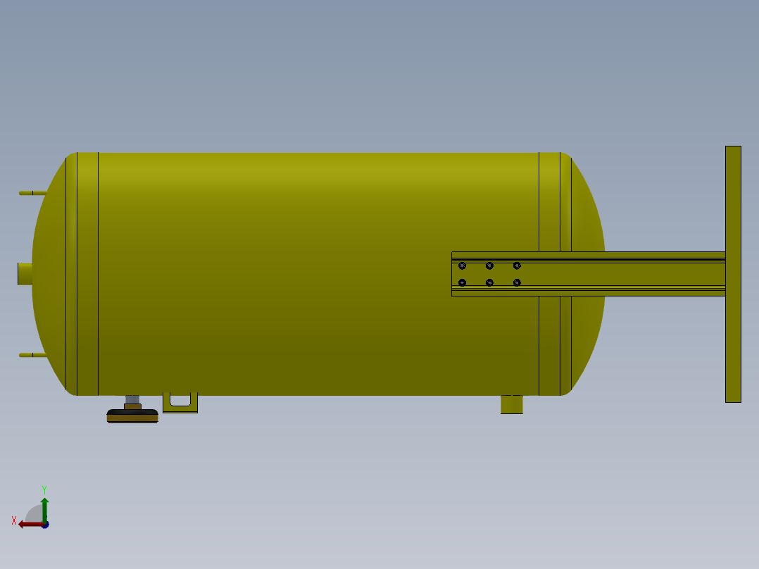 空气容器后视图