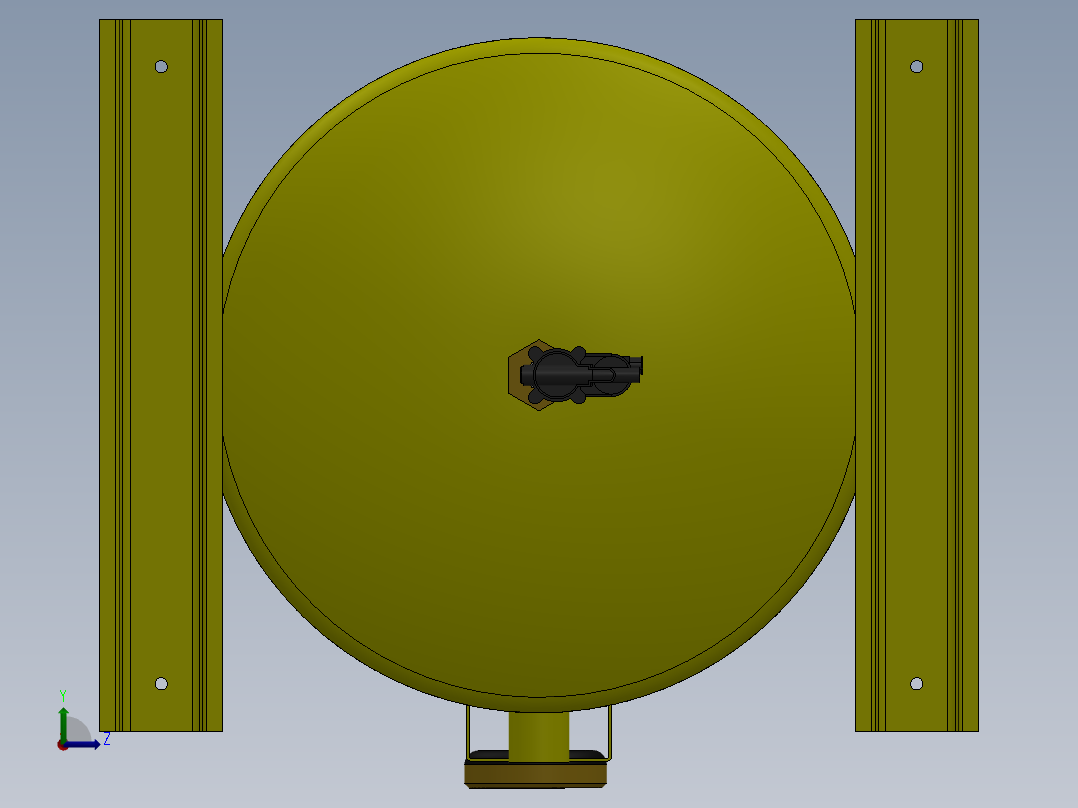 空气容器左视图