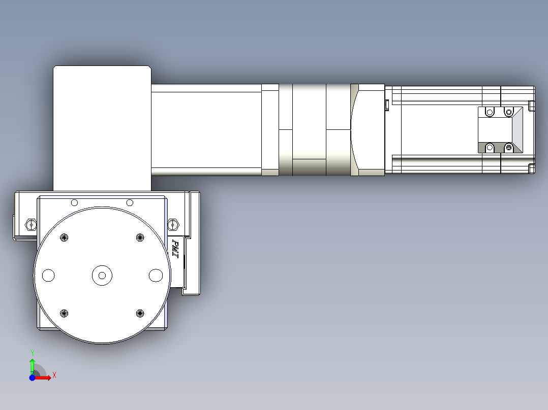 威洛博直线电机模组EB6ZR-L140-S840-RZ575K-Z575K-MS3前视图