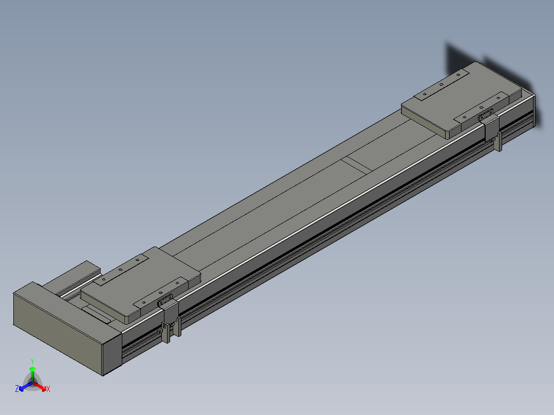 直线模组LHC14-S750-R设计图纸