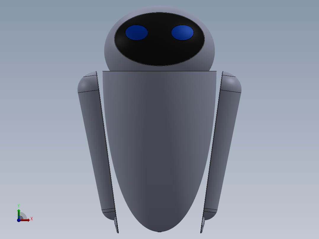 伊芙机器人前视图