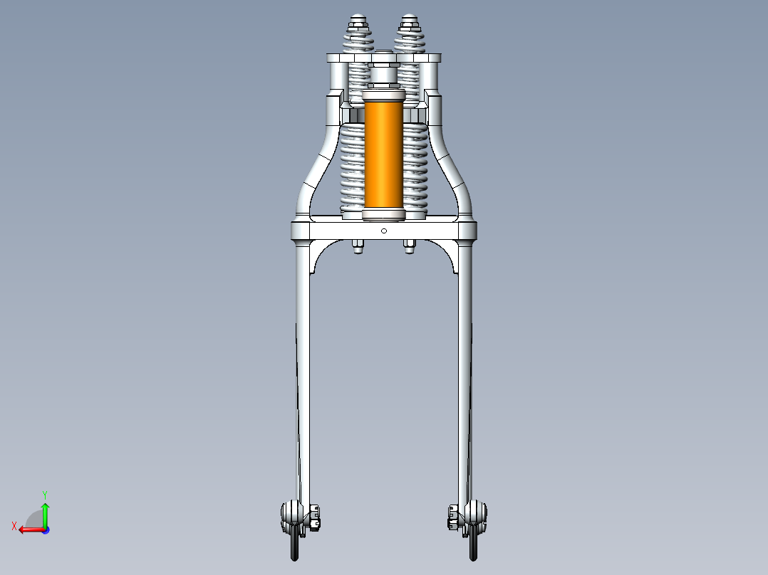 前减震器后视图