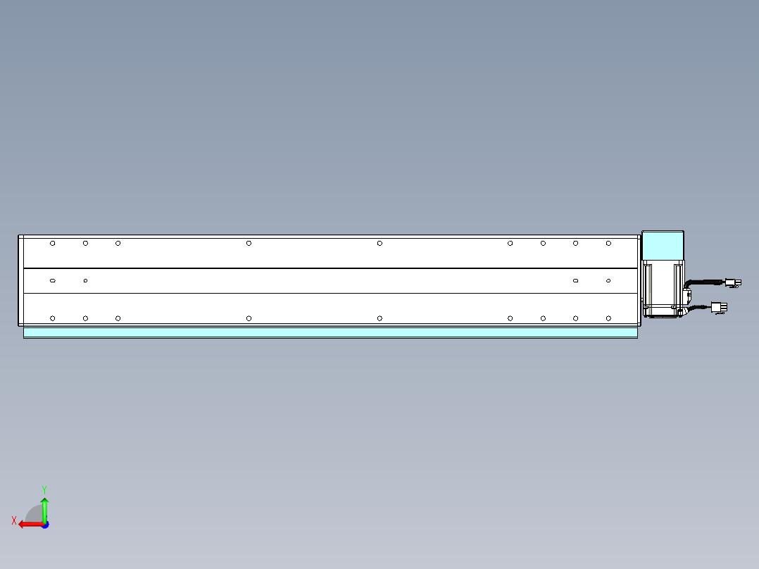 威洛博VBC同步带传动一无尘环境VBC14-L45-S650-BRD-ZP40-C3后视图