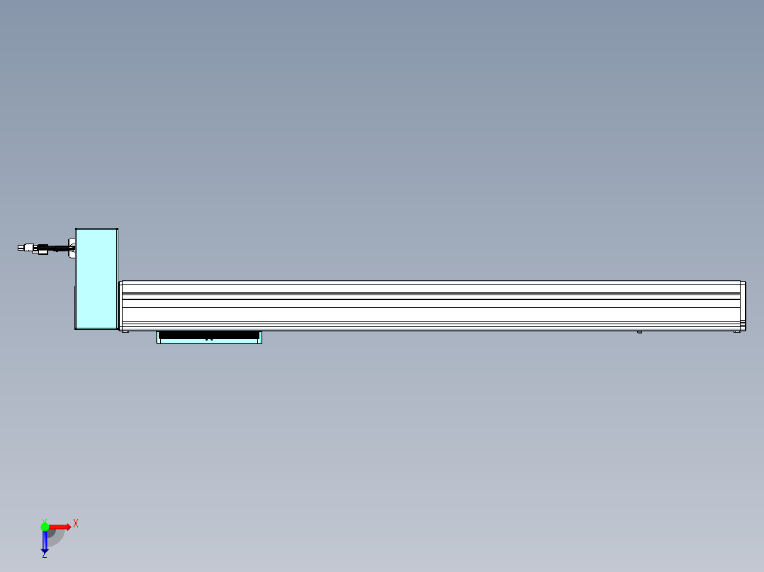 威洛博VBC同步带传动一无尘环境VBC14-L45-S650-BRD-ZP40-C3俯视图