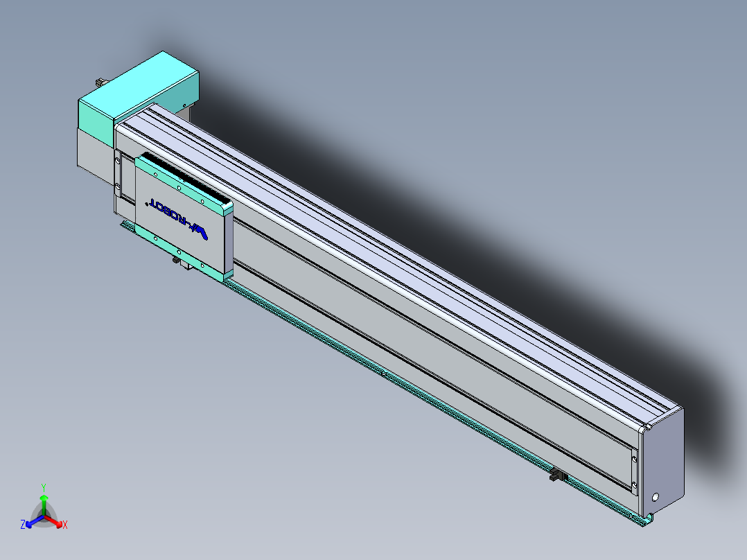 威洛博VBC同步带传动一无尘环境VBC14-L45-S650-BRD-ZP40-C3正等轴测图