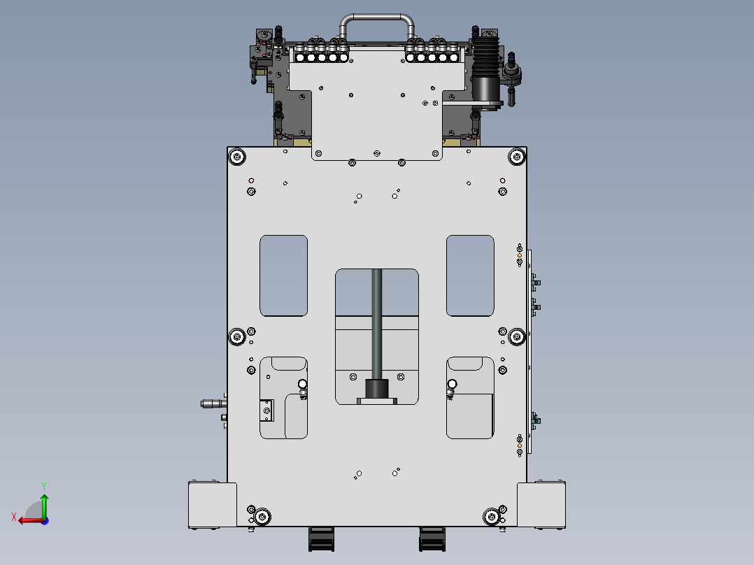 滚压贴合（石墨片&保护膜）治具后视图