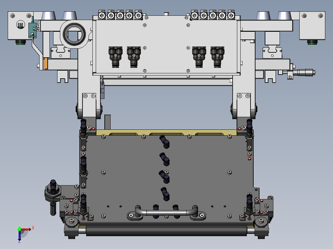 滚压贴合（石墨片&保护膜）治具俯视图
