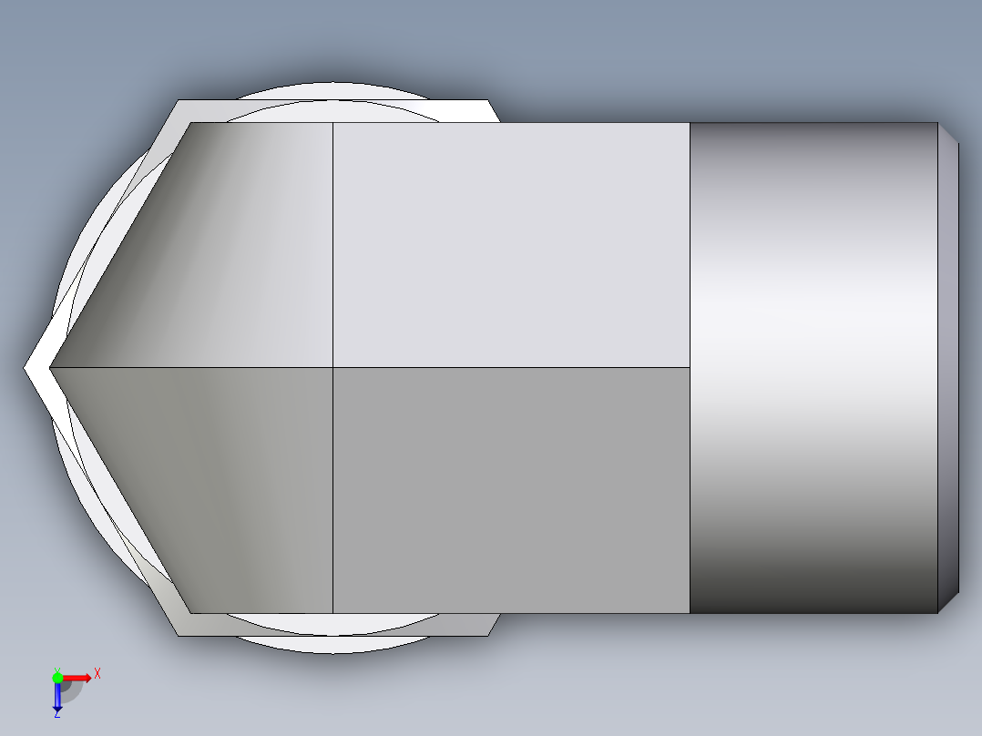 卡套式工业通用硬管接头EO_Adjustable_Locknut_elbow_WEE15LMOMDCF俯视图