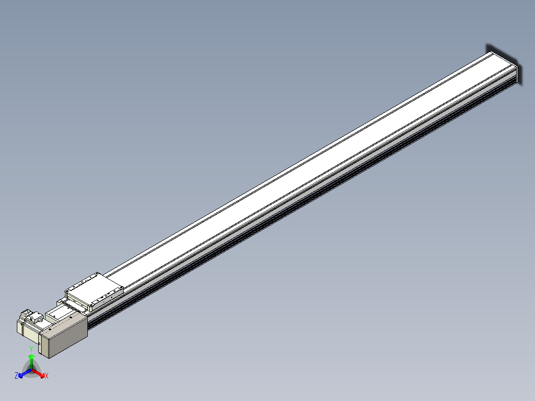 同步带全封闭直线模组TPA-HCB-105D-90-L1450-MR-C-P20-N3正等轴测图