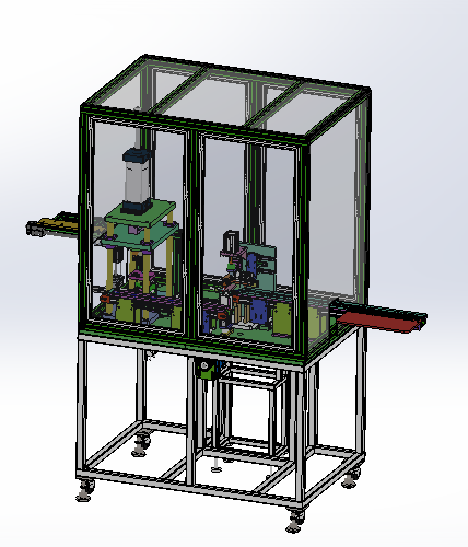 燃油泵出油盘自动组装机（sw18可编辑+cad+bom）