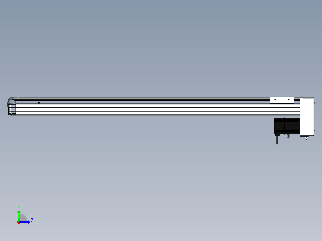 Toyo东佑达直线模组-ETH12-900-BM-200W左视图