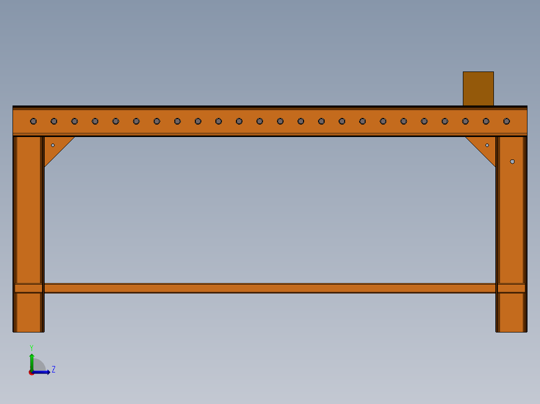 滚筒输送机 (5)左视图