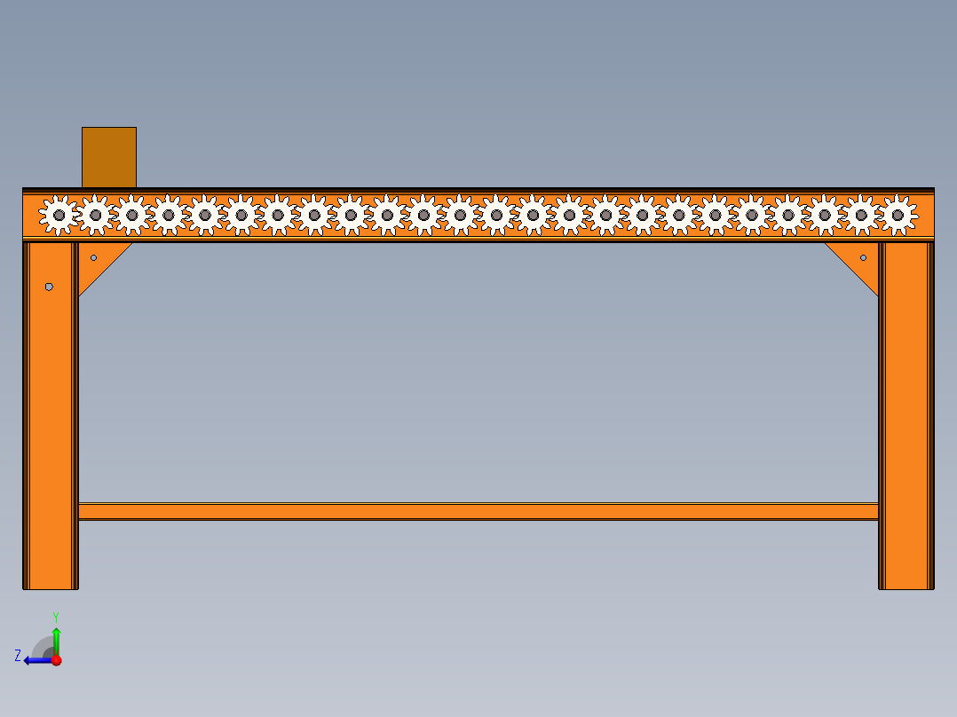 滚筒输送机 (5)右视图