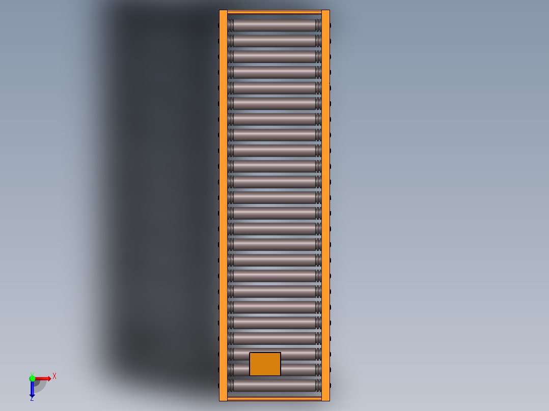 滚筒输送机 (5)俯视图