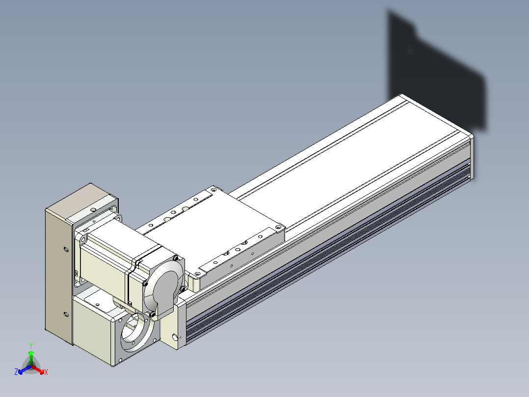 同步带全封闭直线模组TPA-HCB-105D-90-L200-LU-Y-P20-N3