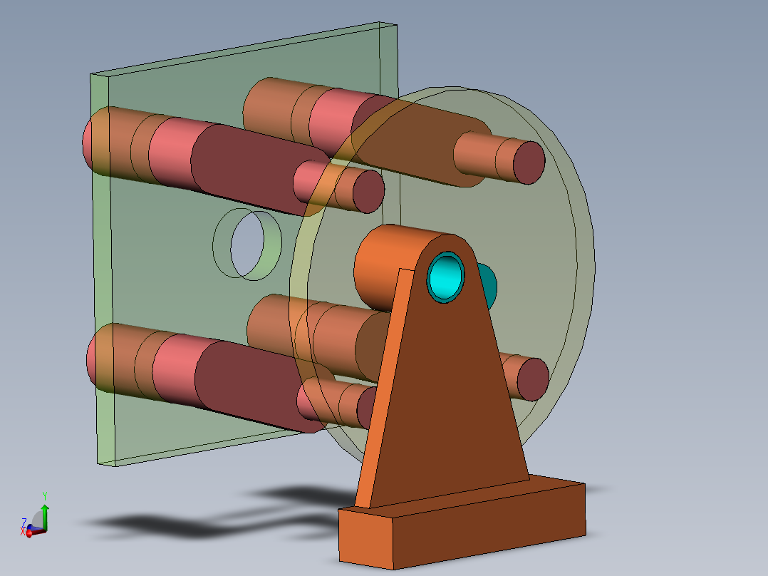 曲柄驱动四组四杆机构