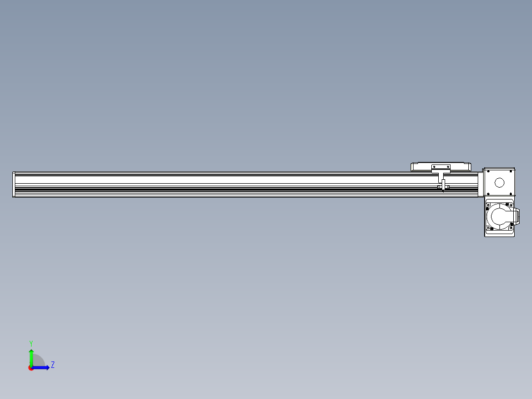 同步带全封闭直线模组TPA-HCB-105D-90-L800-RP-C-P20-N3左视图