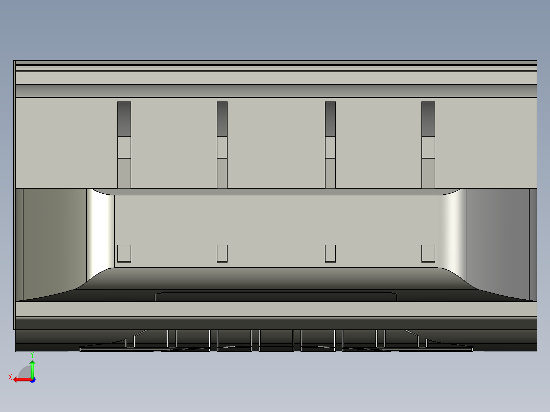 基恩士SJ-F030_kc图纸模型后视图