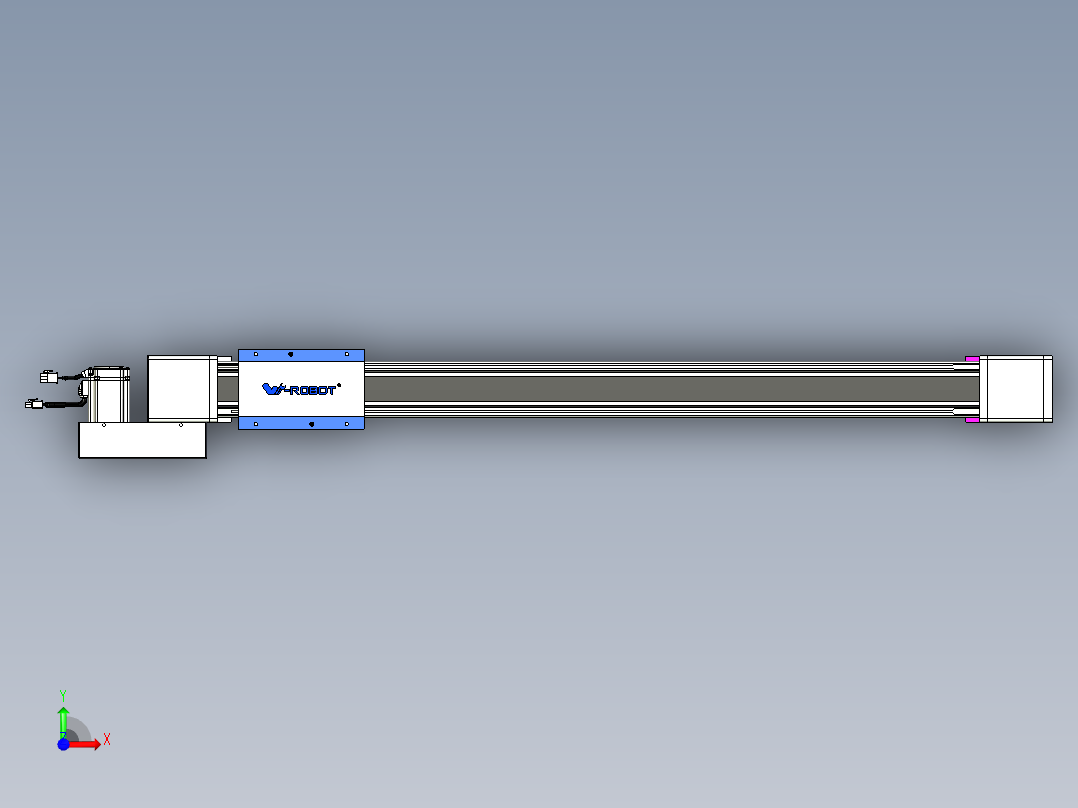威洛博LB.GB同步带传动--欧规系列GB8-L96-S850-BL-P40前视图
