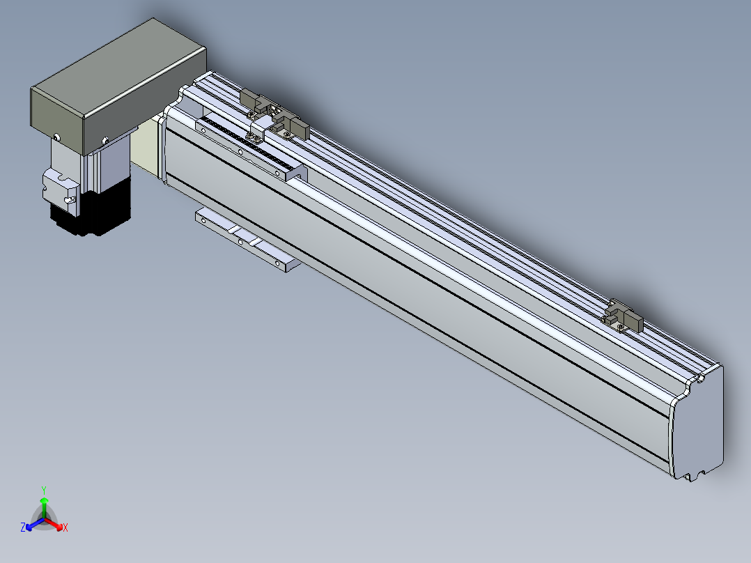 同步带滑台-半封闭B10H-L45-S400-RU-P40-D3