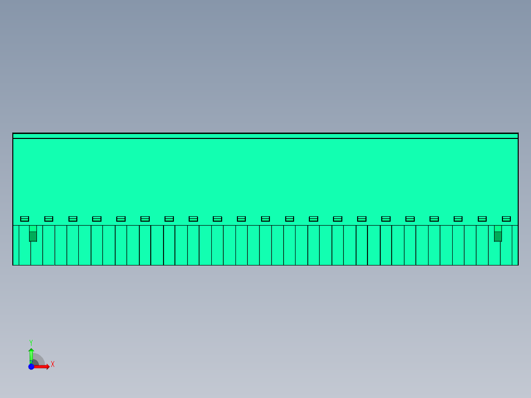 DEGSON 2EDG 系列 5.0mm 可插拔接线端子组-2EDGKC-5.0-21P-14-00AH前视图