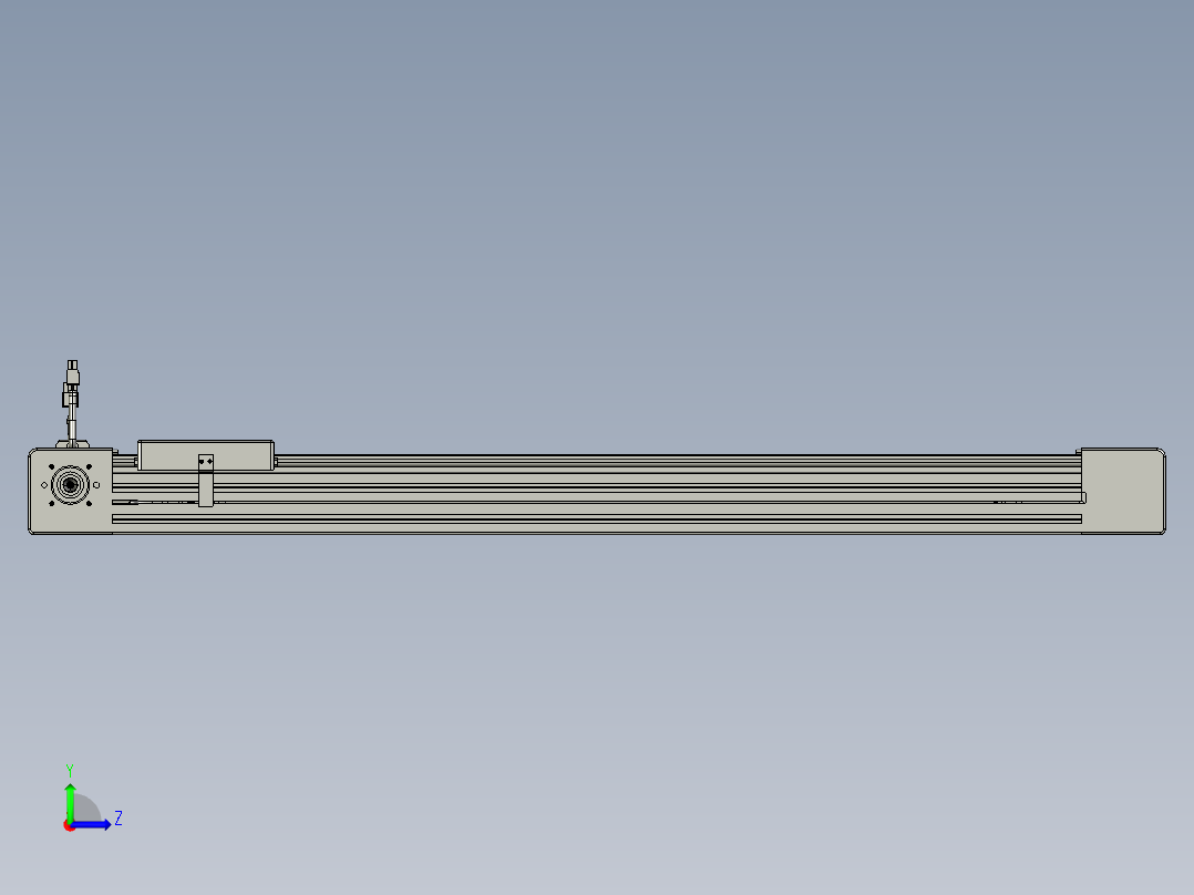 威洛博直线电机模组EB6-L140-S750-R-P40-MS3左视图