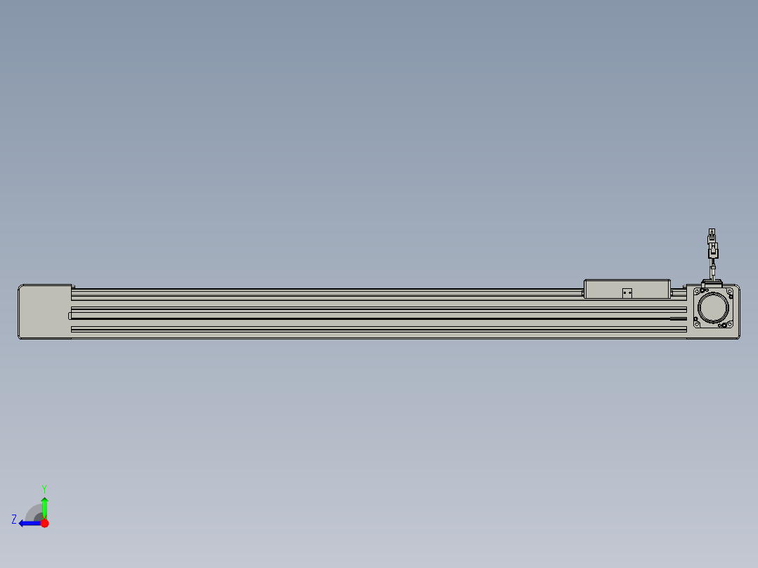 威洛博直线电机模组EB6-L140-S750-R-P40-MS3右视图