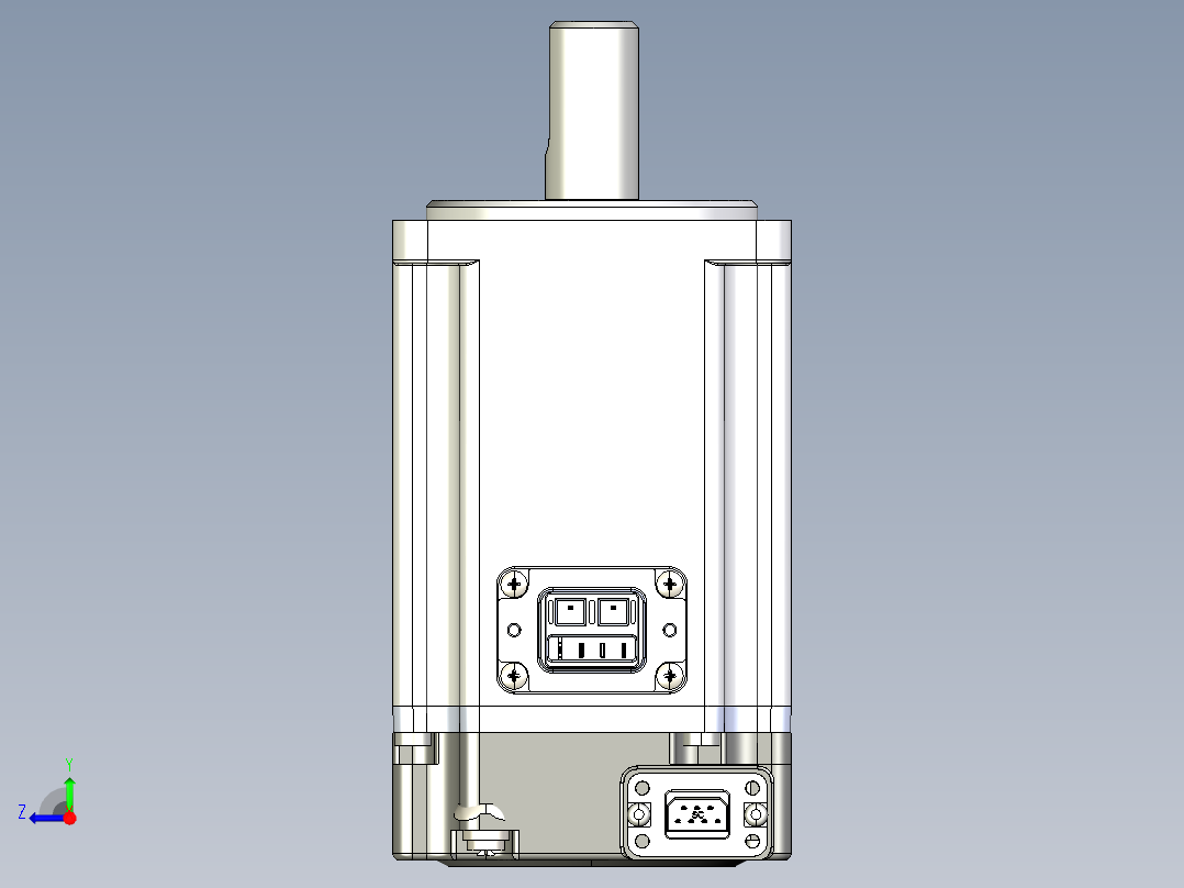 电机MS6H-60TH30B3-20P4.IGS右视图