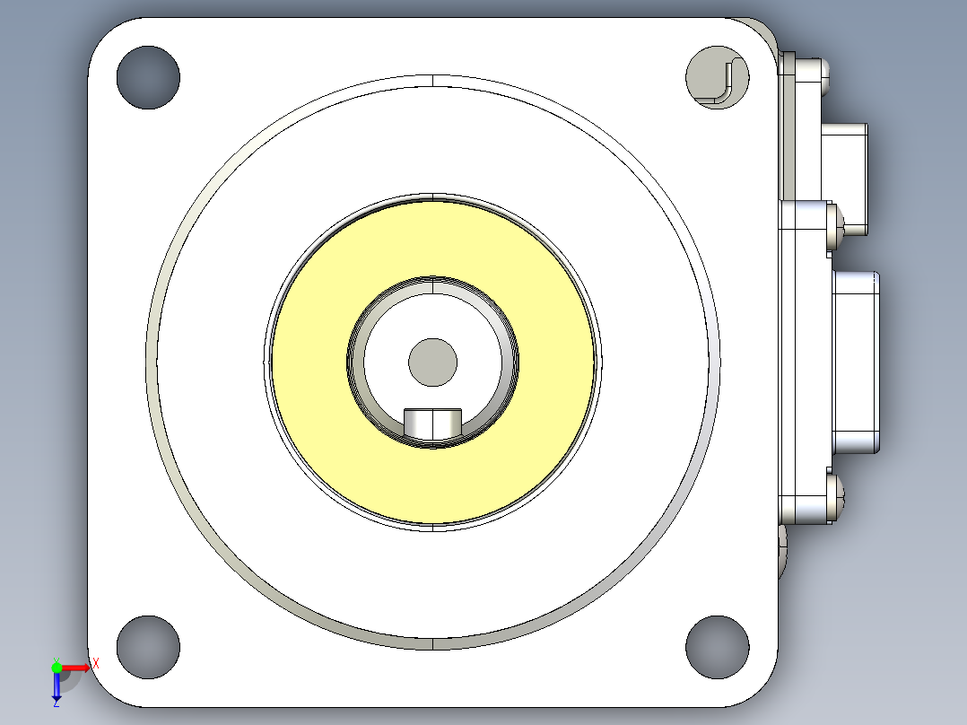 电机MS6H-60TH30B3-20P4.IGS俯视图
