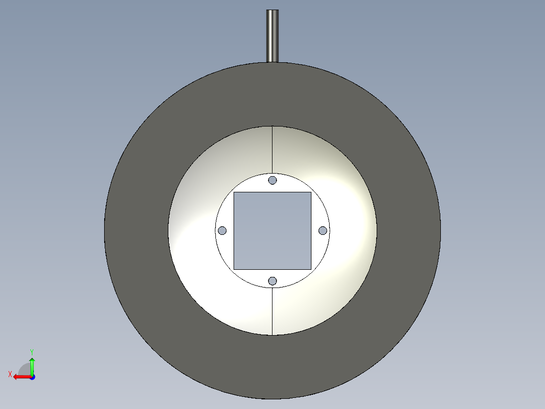 基恩士CA-DDB8_kc图纸模型后视图