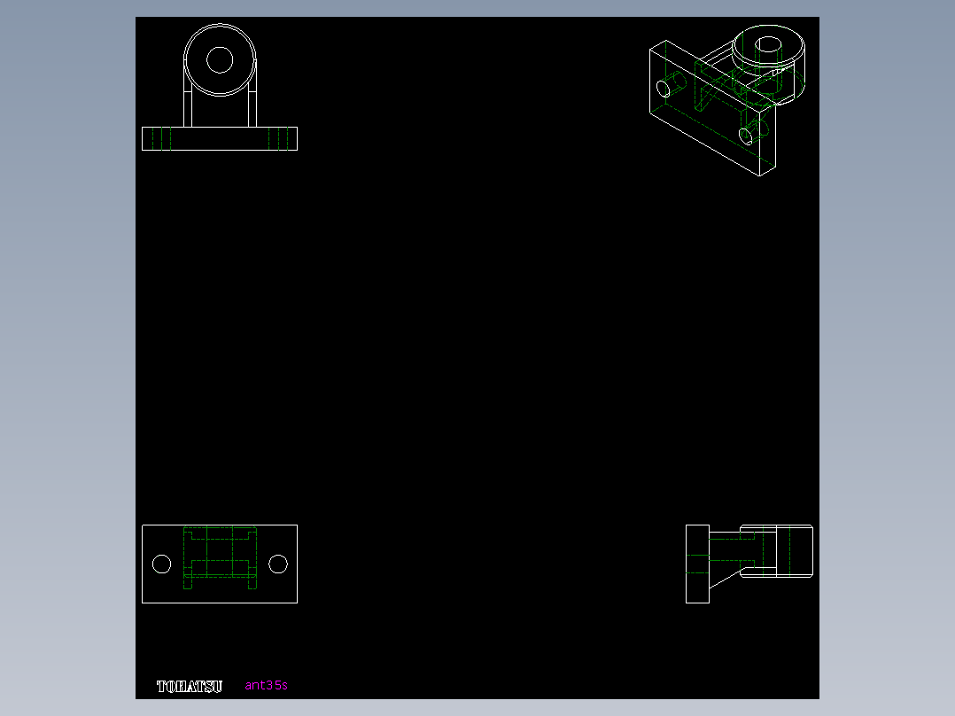 角型張力器(固定型)ANT-S-2D多系列多零件图纸模型