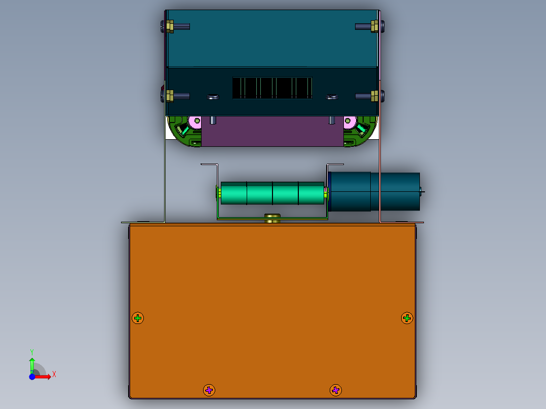 食品小型粉末震动筛前视图
