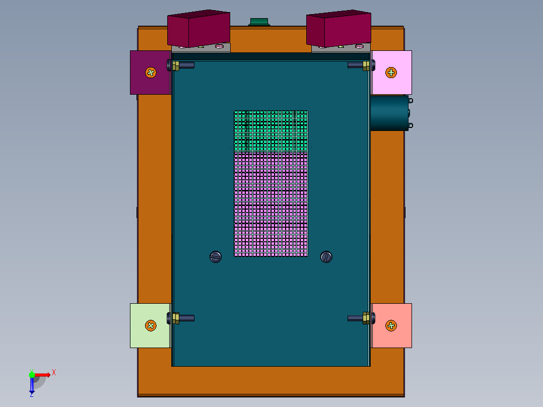 食品小型粉末震动筛俯视图