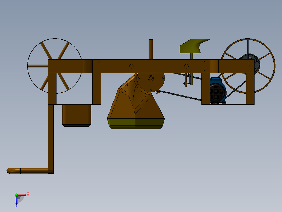 小型马铃薯播种机三维SW模型+CAD1281795===150俯视图