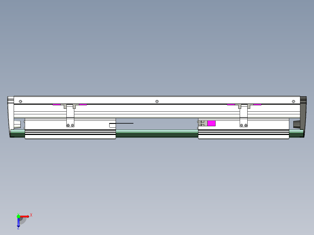 威洛博VL系列直线电机模组-2VL22H3-S150俯视图