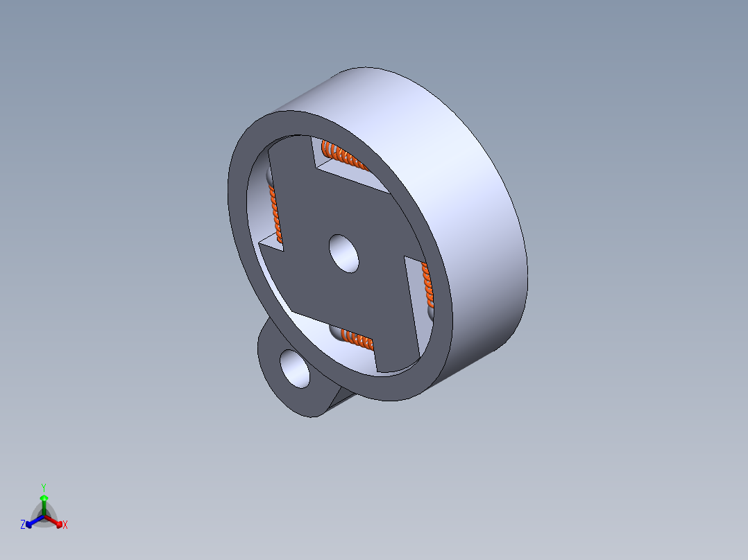S44 防倒转离合器正等轴测图