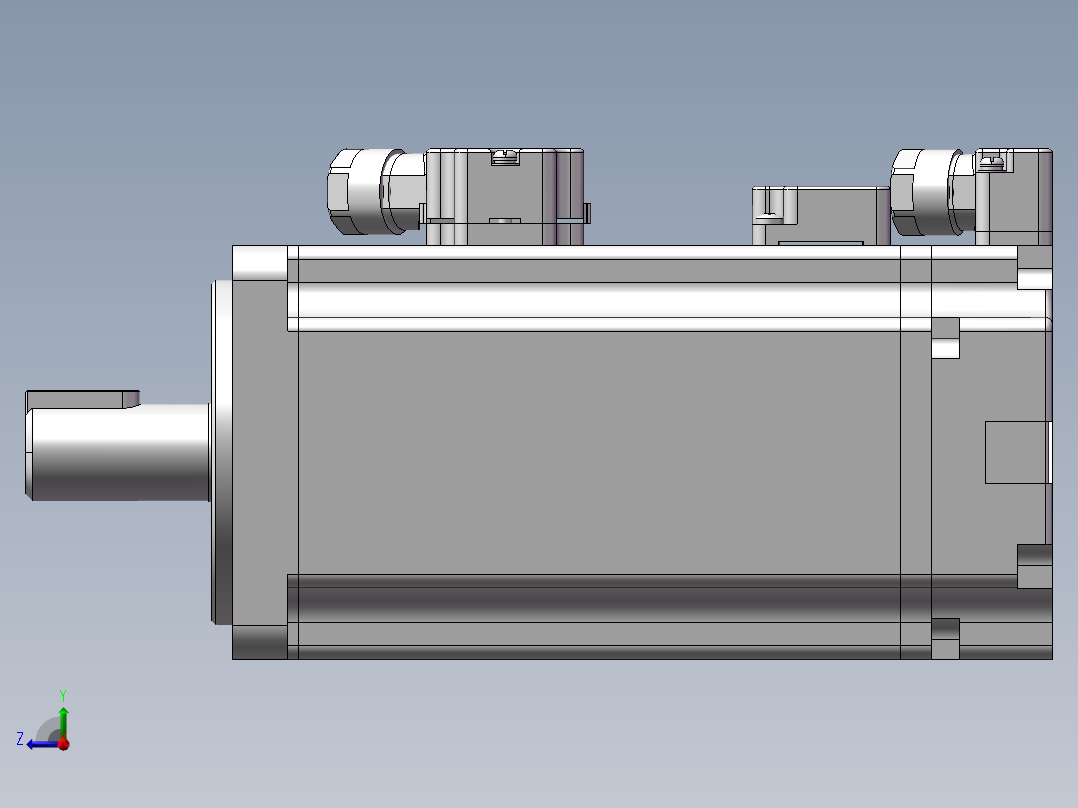 汇川伺服电机-MS1H1-40B30CB-(A)334Z（400W绝对值低惯量带抱闸）右视图