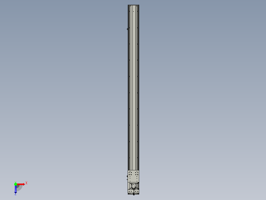 东锦齿条传动DH136G-S2000-BU-减速机+P400W俯视图