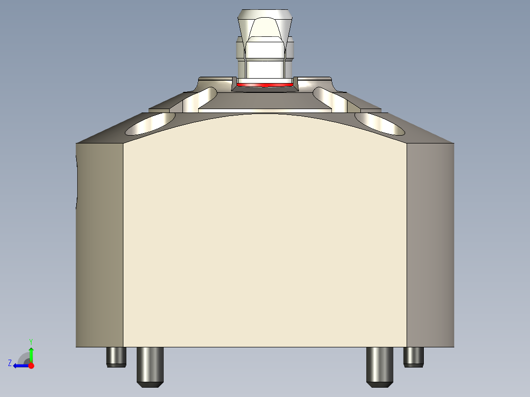 KOSMEKSFA1000-G0N-090多系列多零件图纸模型多系列多零件图纸模型右视图