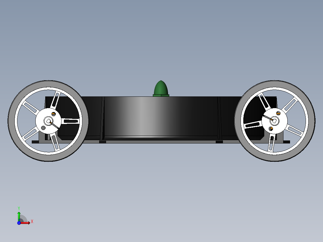 爬墙机器人6英寸三刀设计前视图